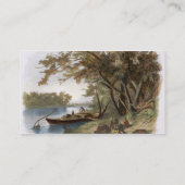 ミズーリの旅行者の野営は、地図をつくります 名刺 (裏面)