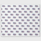 ミズーリの星とストライプ州 ラッピングペーパー (フラット)