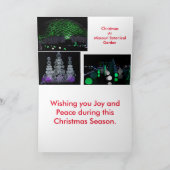 ミズーリの植物園のクリスマス シーズンカード (内部)