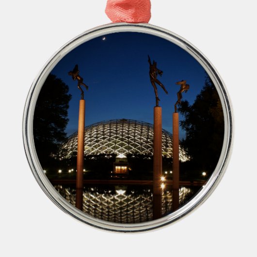 ミズーリの植物園のClimatron メタルオーナメント (正面)