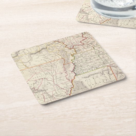 ミズーリの病気、Ky、Tennの翼部、失敗、避難所 スクエアペーパーコースター (アングル)