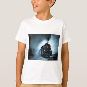 ミズーリの青緑色太平洋の蒸気の乗客 Tシャツ