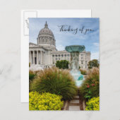 ミズーリの首都と考え泉の皆さん ポストカード (正面/裏面)