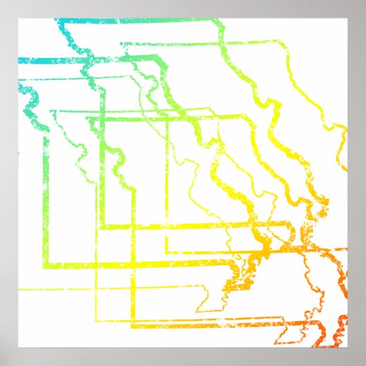 ミズーリぼやけル ポスター (正面)