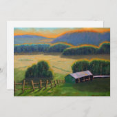 ミズーリカラフルオザークマウンテン誕生日 招待状 (正面/裏面)