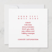 ミズーリグランジ色 招待状 (裏面)