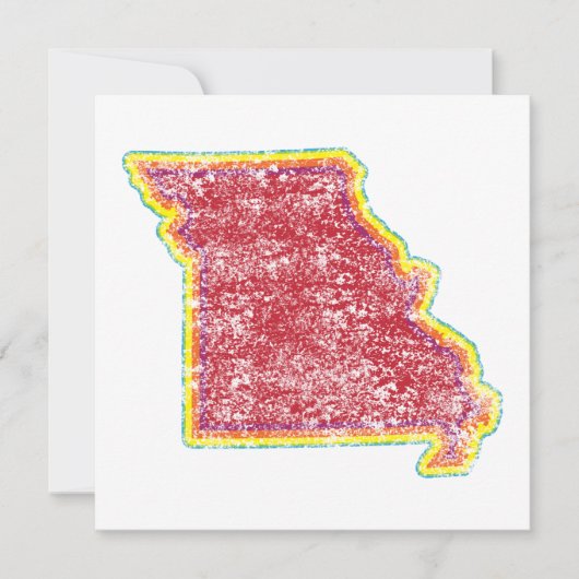 ミズーリグランジ色 招待状 (正面)