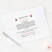 ミズーリコテージ食品法製品ラベル食品安全  スクエアシール (封筒)