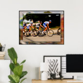 ミズーリサイクリングの大きいプリントサイズ ポスター (ホームオフィス)