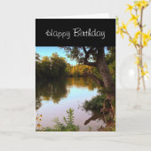 ミズーリショールクリークアットデュスク誕生日 男性へ カード (黄色い花)