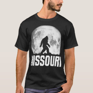 ミズーリビッグフットヴィンテージフルムーンレトロスクアッチP Tシャツ