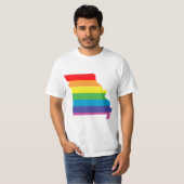 ミズーリプライドストライプの.. Tシャツ (正面フル)