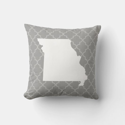 ミズーリホーム州グレイクローバー装飾用クッション クッション (正面)