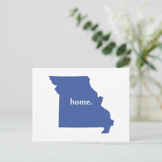ミズーリホーム州ブルー ポストカード (スタンド正面)