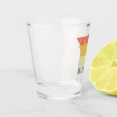 ミズーリレトロヴィンテージサンセット動揺して州マップ ショットグラス (左)