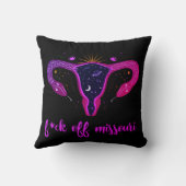 ミズーリ中絶禁止天の子宮抗議 クッション (裏面)