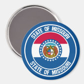 ミズーリ丸エンブレム マグネット (正面/裏面)