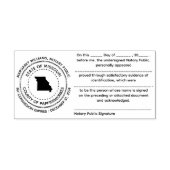 ミズーリ公証人のACKスタンプ セルフインキングスタンプ (デザイン)