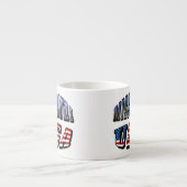 ミズーリ写真と米国文字 エスプレッソカップ (正面)