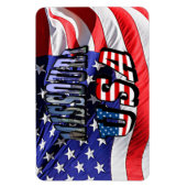 ミズーリ写真と米国文字 マグネット (縦)