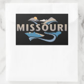 ミズーリ合衆国アメリカ 長方形シール (バッグ)
