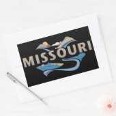 ミズーリ合衆国アメリカ 長方形シール (封筒)