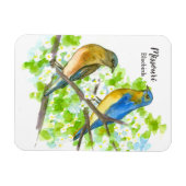 ミズーリ土産ブルーバーズホーソーンツリー マグネット (横)