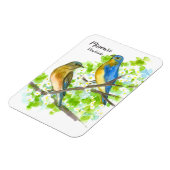 ミズーリ土産ブルーバーズホーソーンツリー マグネット (左側)