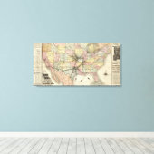 ミズーリ太平洋鉄道 キャンバスプリント (インサイチュ (ウッドフロア))