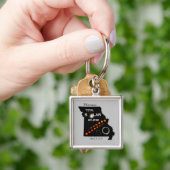 ミズーリ太陽のエクリプスクエアキーチェーン キーホルダー (手)