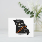 ミズーリ太陽の食 ポストカード (スタンド正面)