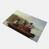 ミズーリ川の船頭 ドアマット (アングル)