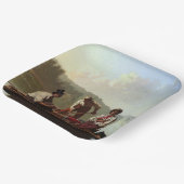 ミズーリ川の船頭 ペーパープレート (傾斜あり)