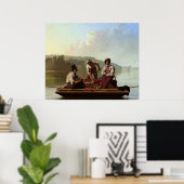 ミズーリ川の船頭 ポスター (ホームオフィス)