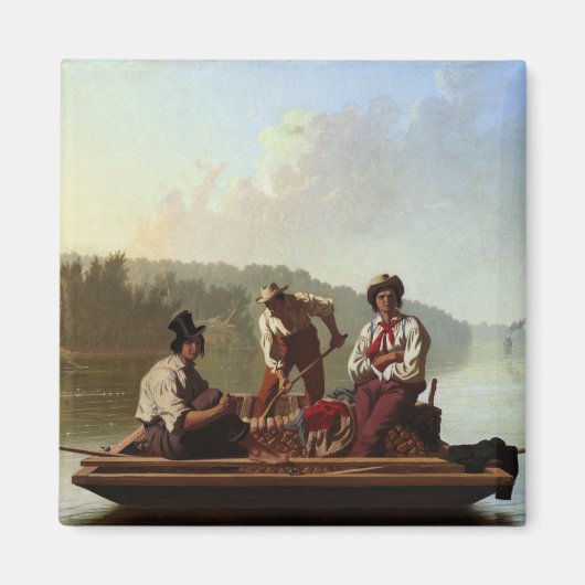 ミズーリ川の船頭 マグネット (正面)