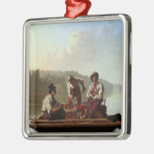 ミズーリ川の船頭 メタルオーナメント (左)