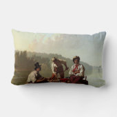 ミズーリ川の船頭 ランバークッション (裏面)