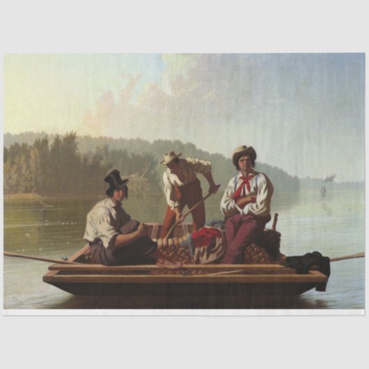 ミズーリ川の船頭 薄葉紙 (正面)