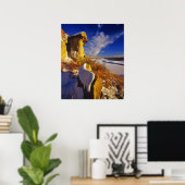 ミズーリ川の近くの冬 ポスター (ホームオフィス)