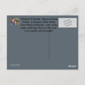 ミズーリ川ウォーターポストカード ポストカード (裏面)