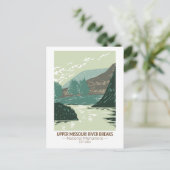 ミズーリ川上流のモニュメントを破壊 ポストカード (スタンド正面)