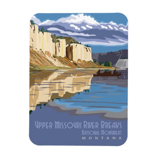 ミズーリ川 マグネット (縦)