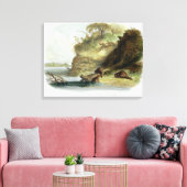 ミズーリ州のビーバーハット、プレート17から第1巻 キャンバスプリント (インサイチュ (リビング))