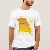 ミズーリ州の地図 Tシャツ (正面)