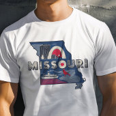ミズーリ州の誇り ゲートウェイ・アーチのイラスト Tシャツ
