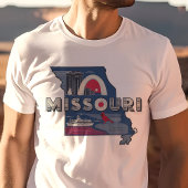 ミズーリ州の誇り ゲートウェイ・アーチのイラスト Tシャツ
