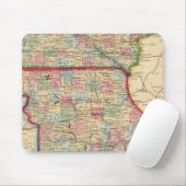ミズーリ州アイオワ地図（ミッチェル） マウスパッド (マウス)