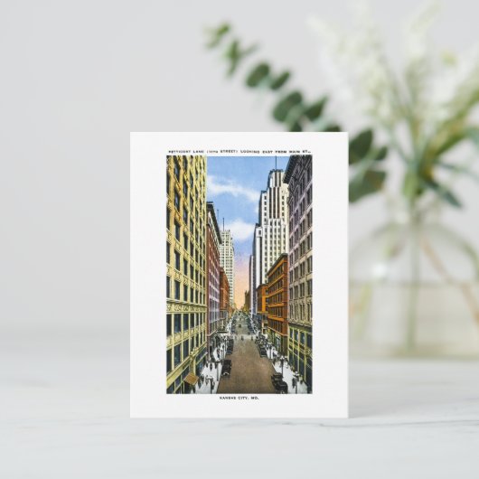 ミズーリ州カンザスシティーからのヴィンテージの挨拶 ポストカード (スタンド正面)