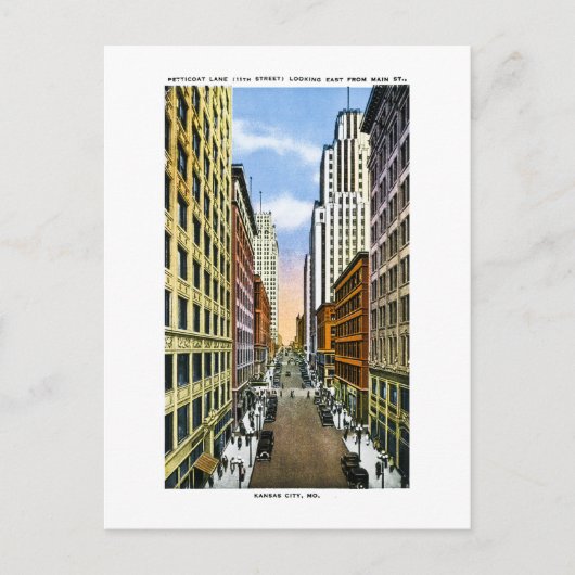 ミズーリ州カンザスシティーからのヴィンテージの挨拶 ポストカード (正面)