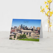 ミズーリ州カンザスシティーにあるユニオン駅の写真、 カード (黄色い花)